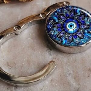 Blue Mandala Handbag Hook